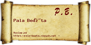 Pala Beáta névjegykártya